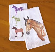 Horse Tea Towels Equestrian Gifts Equestrian Tea Towels