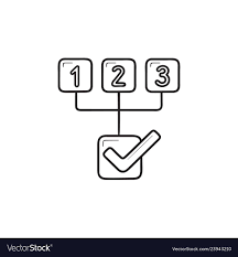 Scheme With Three Steps Hand Drawn Outline Doodle