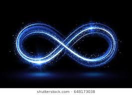 Lighting 3d Infinity Symbol Beautiful Glowing Signs Sparkling Rings Swirl Icon On Black Background Luminous Trail Ef Infinity Symbol Illustration Beautiful