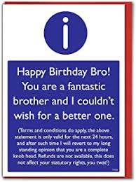 The best brother birthday wishes celebrate everything you love about your brother, the best friend you'll ever have. Amazon Co Uk Funny Brother Birthday Card