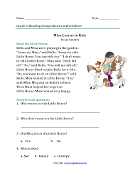 You can find much longer passages at the bottom of this page. Reading Worksheets First Grade Reading Worksheets
