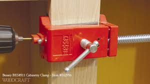 If it is a new door/cabinet, its size should give you an idea of what kind and size of the hinge you need. Bessey Face Frame Cabinetry Clamp