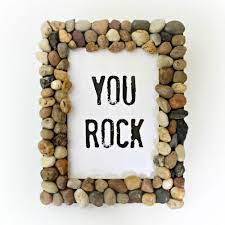 Piedras pintadas para decorar el jardín. Stones Rocks Marco Diy Manualidades Con Piedras Manualidades Dia Del Padre