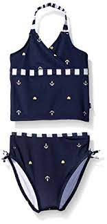 Nautica Sportswear Baby Girls Anchor Foil Print Tankini Https Www Amazon Com Gp Product B01921i36k Ref As Li Q Sleeveless Bikinis Bikinis Retro Swimsuit