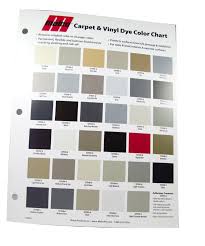 carpet vinyl dye color chart