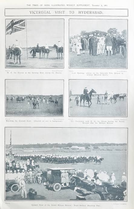 Viceroy Visits Nizam's Hyderabad, Old Print 1911 - Past-India