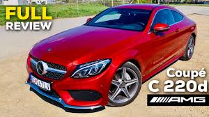 2019 Mercedes C Class Coupe 4matic Full Review C220d Amg Exterior Interior Infotainment Hyacinth Red Youtube