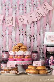 Donuts Baby Shower Oh It S A Girl Catch My Party Girly Baby Shower Themes Baby Shower Desserts Boy Baby Shower Gift Bags