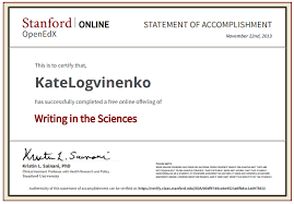 Stanford University Certificates