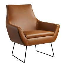 rickman 33 w faux leather armchair leather armchair armchair brown accent chair
