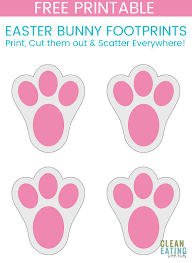Print this bunny feet template (small size) that you can trace or cut out. Printable Bunny Feet Clipart Easter Rabbit Face Clipart Eyes 20 Free Cliparts Cut Out The Footprints And Tape Them Along The Wall For A Decorative Look Johannask Images