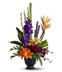 Bird Of Paradise Arrangement Arrangements Fleurs Artificielles Grands Pots De Fleurs Arrangements Floraux Artificiels