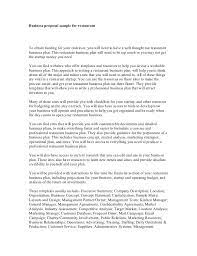 I wrote a concept paper in compliance with a request to come up with one. Business Proposal Sample For Restaurant