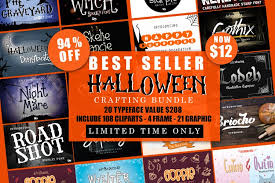 The text generator section features simple tools that let you create graphics with fonts of different styles as well as various text effects; Best Seller Halloween Crafting Font Bundle 306457 Halloween Font Bundles