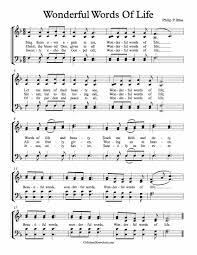 Free Choir Sheet Music Wonderful Words Of Life Michael Kravchuk
