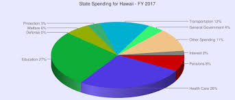 hawaii state spending pie chart for 2017 charts chart