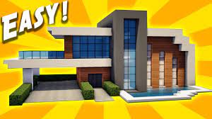 We are going to make a large minecraft house, all you need is a world in creative, or if you manage to get very much concrete white blocks. Minecraft Easy Modern House Tutorial How To Build A House Youtube
