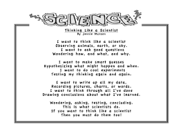 Poem About The Scientific Methid Science Poems Scientific Method Funny Poems For Kids