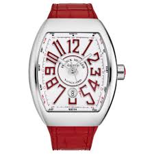 Franck muller cintree curvex diamond watch #2500 qzd white gold 18kt. Buy Franck Muller Vanguard Men S Watch 45scwhtwhtred Ashford Com