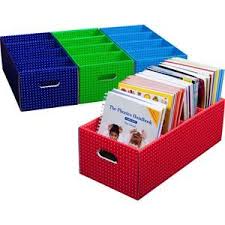 Tote Box Kids Book Storage Book Bins Classroom Storage