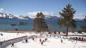 Vegas golden knights hockey game. Nhl Outdoor Lake Tahoe Avalanche V Golden Knights Ice Hockey Photos Reaction Eminetra Australia