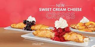 News Ihop New Sweet Cream Cheese Crepes Brand Eating