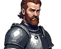 PIXEL_1992 published Free Pixel Art Knight Character Portrait 256x256 PXL  "Knight Aldo"