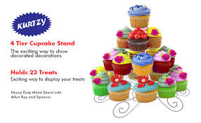Overstock.com has been visited by 1m+ users in the past month Cupcake Stand 30cm Metal Cake Stand For 23 Cupcakes With Allen Key And Spanner 4 Tier Stand For Weddings Display Baby Showers Birthday And Parties Amazon Co Uk Home Kitchen