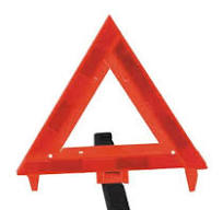 Car Triangle Warning Sign Flashing Light Safety Reflector Warning Triangle