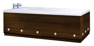 When choosing bathroom flooring, consider how it will perform under stress.and the stress event in this case involves water, lots of it. Luxury Led Illuminated High Gloss Walnut 2 Piece Adjustable Bath Panels