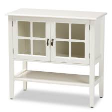 The best tiny cooking area suggestions of. Baxton Studio Chauncey Classic And Traditional White Finished Wood And Glass 2 Door Kitchen Storage Cabinet Interior Express