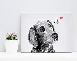 Our pet portrait canvas and poster products (and everything else) make a great gift idea to the dog lover, cat mom, or pet owner in your life. Custom Pet Canvas Pet Portrait Canvas Cat Canvas Pet Etsy