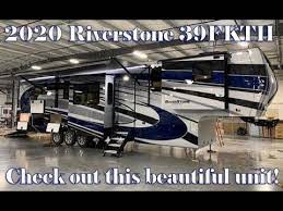 Front kitchen fifth wheel toy hauler. Luxury Front Kitchen 5 Slide Out Toy Hauler Fifth Wheel 2020 Riverstone 39fkth Couchs Rv Nation Youtube In 2020