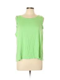Details About Nwt Crown Ivy Women Green Sleeveless Top Xl Petite