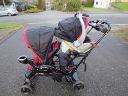 Find More Baby Trend Sit N Stand Double Stroller With Car Seat And Base For Sale At Up To 90 Off