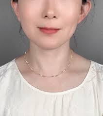 18K Gold Wavy Wave Necklace 16.5" 8g+ 2.3mm Like Marco Bicego Layering  Necklaces Modern Designer Jewelry Casual Chic Gift for Her R4599