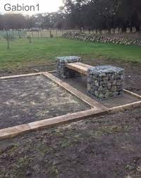 gabion petanque seating gabion baskets tire planters planters
