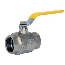 Brass Ball Valve - Yellow Handle for Oil Water Air Gas ...