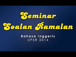 Percubaan upsr edidik julai 2019 boarding pass travel airline. Seminar Soalan Ramalan Upsr 2014 English Paper 1 By Pasti Skor