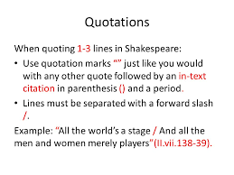How to quote multiple lines of verse inline. How To S Wiki 88 How To Quote Shakespeare In Text
