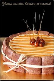 Gateau Noisettes Bananes Caramelisees Et Mousse Caramel Chefnini Recette Gateau Noisette Mousse Caramel Boulangerie Sucree