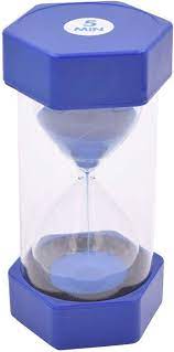 Sand Timer Blue 5 Minute Snoezelen