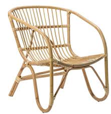Ian Curved Natural Rattan Accent Chair