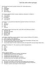 Soal administrasi sistem jaringan tkj xi. Soal Dan Jawaban Administrasi Infrastruktur Jaringan Docx Soal Dan Jawaban Administrasi Infrastruktur Jaringan 1 Nama Domain Host Server Course Hero