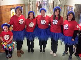 Dr Seuss Day Halloween Read Across America School Spirit Group Costume Teacher Costume Elementa Teacher Costumes Halloween Costumes For Work Costumes For Work