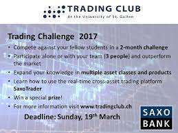 Bank swift codes are sometimes referenced as bank bic codes they represent the same thing. Trading Club At The University Of St Gallen The Trading Club Is Glad To Announce The 2017 Trading Challenge At The University Of St Gallen Apply Now To Trade On One