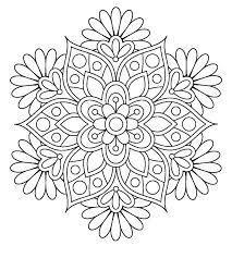 Mandalas Para Colorear Faciles
