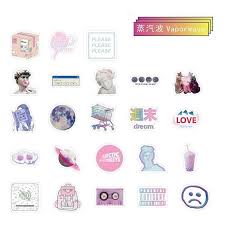 Vaporwave Aesthetic Stickers Adesivos Imprimiveis Gratuitos Adesivos Stickers