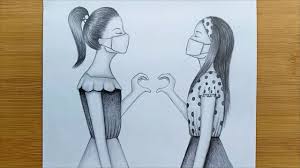 How To Draw Friendship Day Drawing Friendship Day Drawing Ideas During Qurantine Pencil Sketch Youtube Just choose an easy one, to begin with.