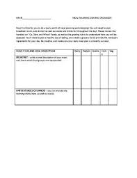 In This Exercise Students Will Create A Day S Worth Of Meals They Will Come Up With A Nutritious Meal P Nutrition Nutrition Meal Plan Spinach Nutrition Facts